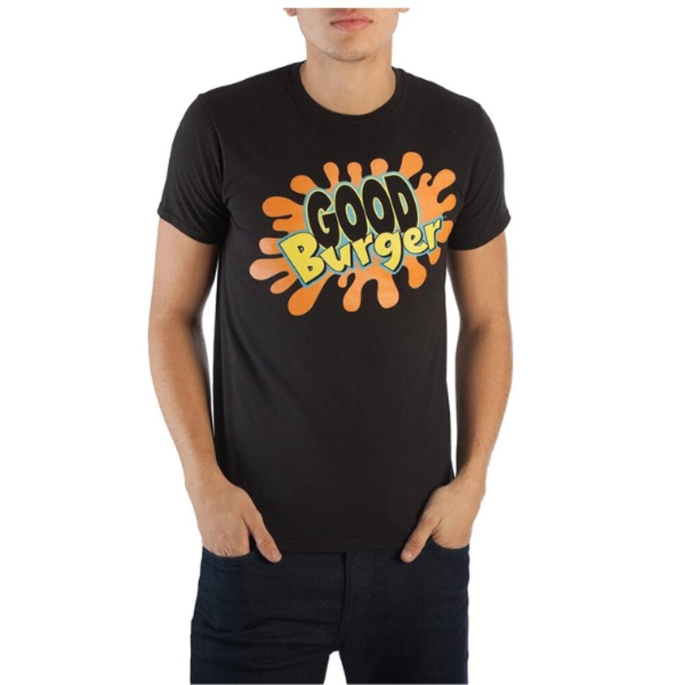 Nickelodeon Good Burger T-Shirt Men's Black Logo Tee New Viacom Size XLarge